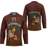 One Night Only Christmas Hockey Jersey Xmas Holiday Patterns - Wonder Print Shop