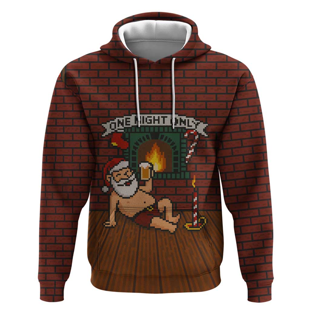 One Night Only Christmas Hoodie Xmas Holiday Patterns - Wonder Print Shop