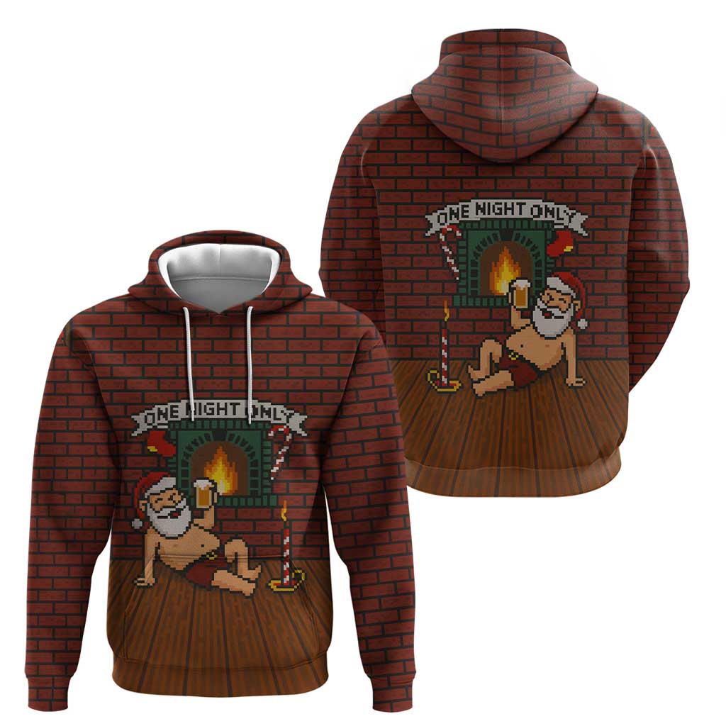 One Night Only Christmas Hoodie Xmas Holiday Patterns - Wonder Print Shop
