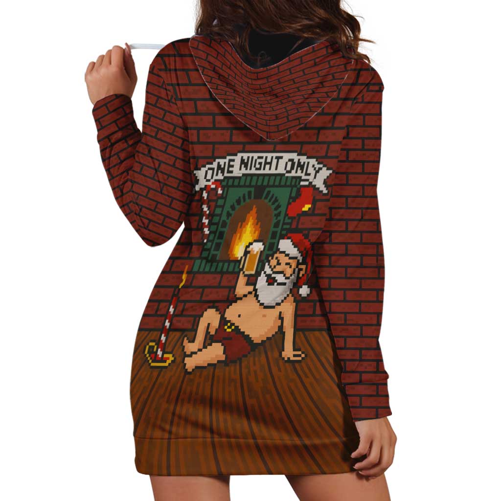 One Night Only Christmas Hoodie Dress Xmas Holiday Patterns - Wonder Print Shop