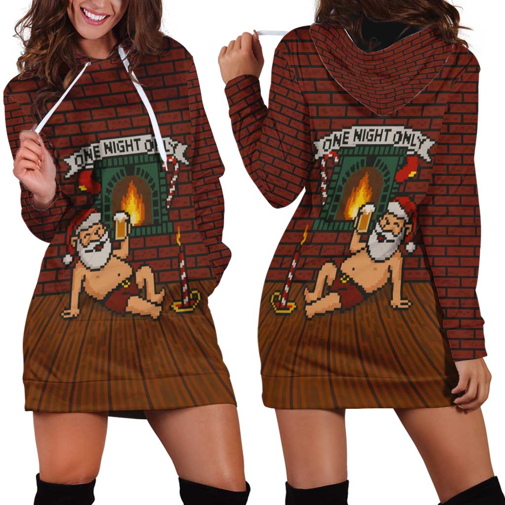 One Night Only Christmas Hoodie Dress Xmas Holiday Patterns - Wonder Print Shop