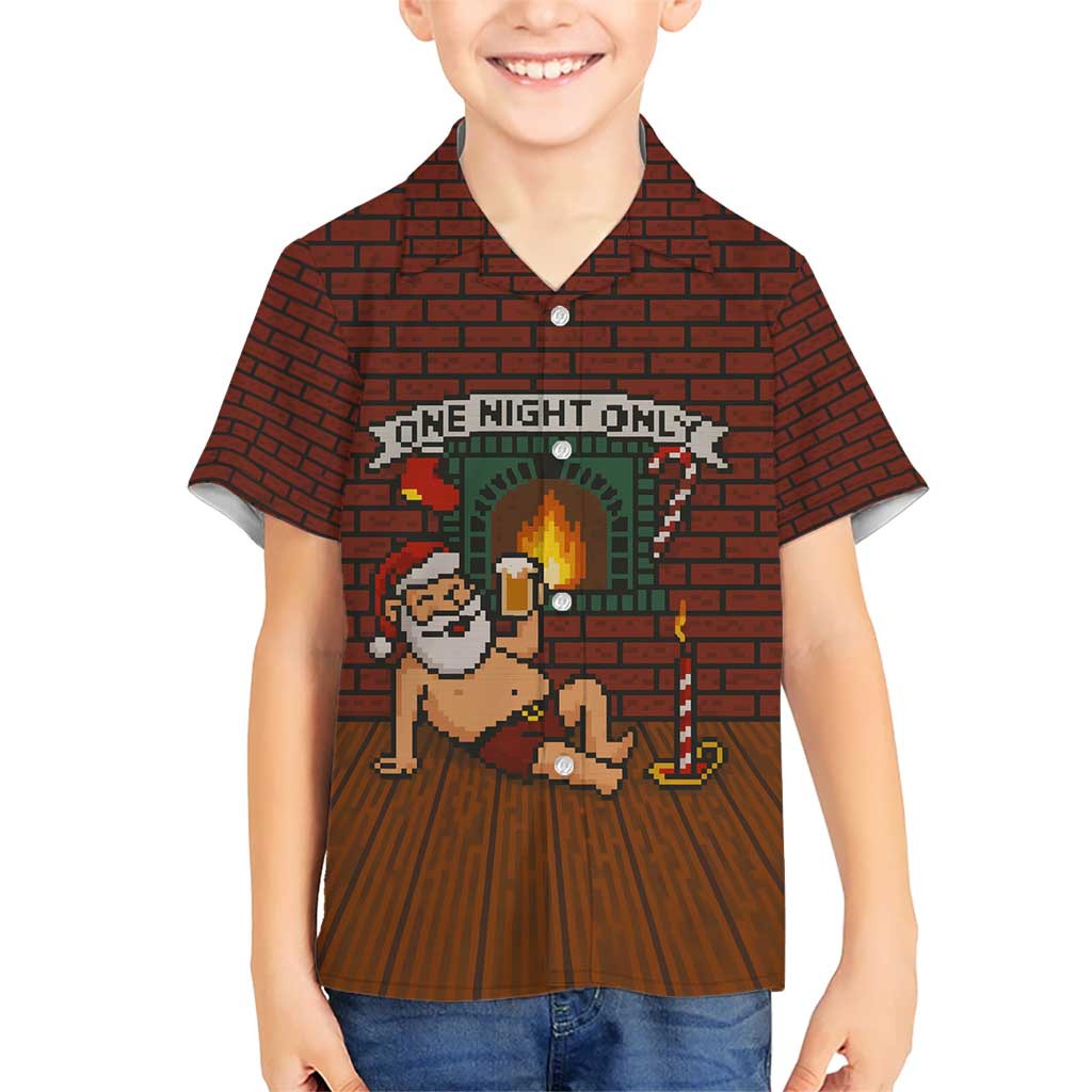 One Night Only Christmas Kid Hawaiian Shirt Xmas Holiday Patterns - Wonder Print Shop