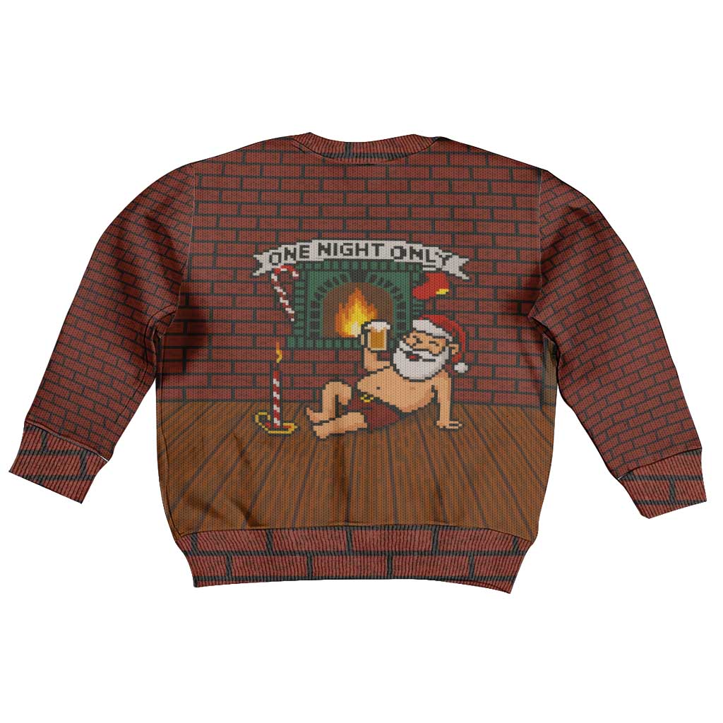 One Night Only Christmas Kid Ugly Christmas Sweater Xmas Holiday Patterns - Wonder Print Shop