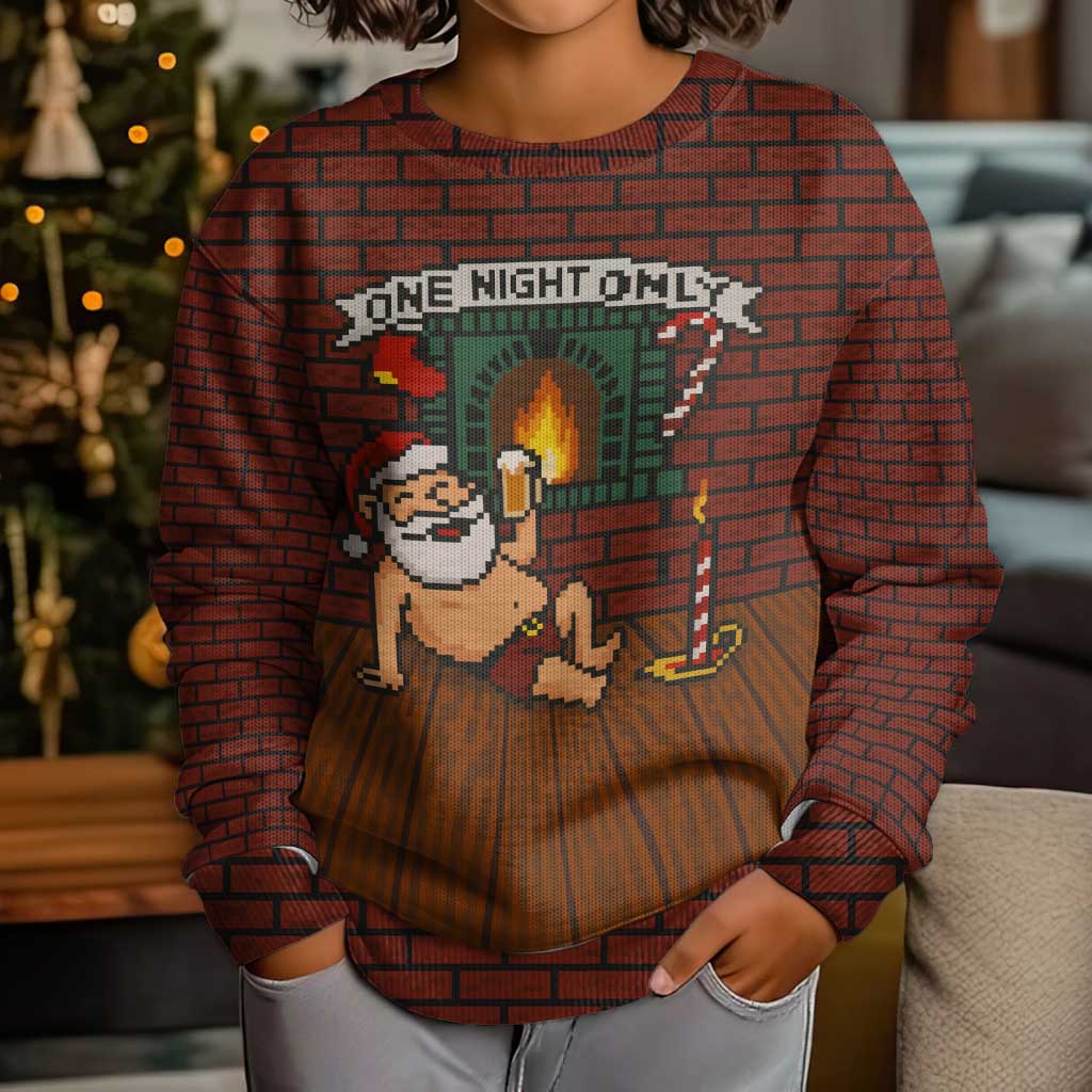 One Night Only Christmas Kid Ugly Christmas Sweater Xmas Holiday Patterns - Wonder Print Shop