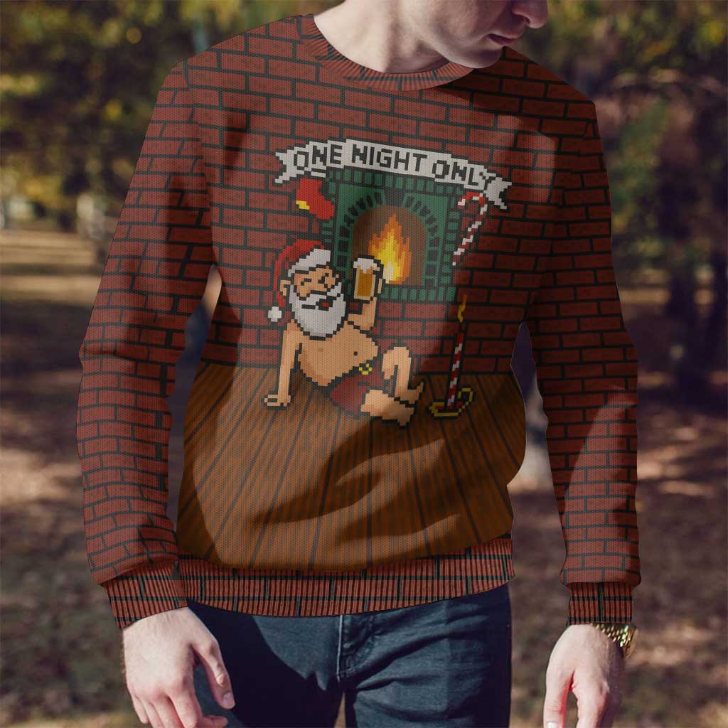 One Night Only Christmas Ugly Christmas Sweater Xmas Holiday Patterns - Wonder Print Shop