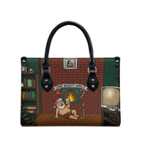 One Night Only Christmas Leather Bag Xmas Holiday Patterns - Wonder Print Shop