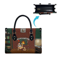 One Night Only Christmas Leather Bag Xmas Holiday Patterns - Wonder Print Shop