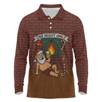 One Night Only Christmas Long Sleeve Polo Shirt Xmas Holiday Patterns - Wonder Print Shop