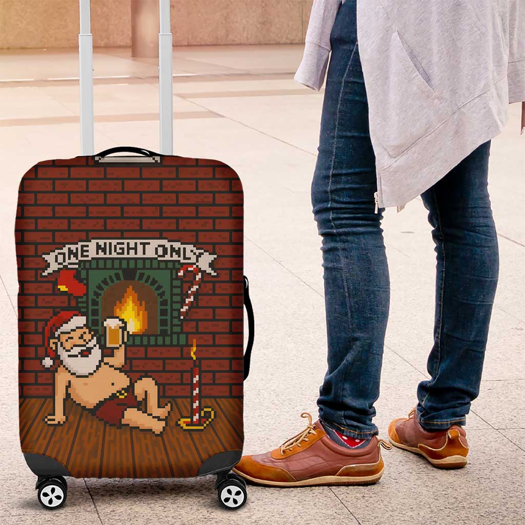 One Night Only Christmas Luggage Cover Xmas Holiday Patterns - Wonder Print Shop