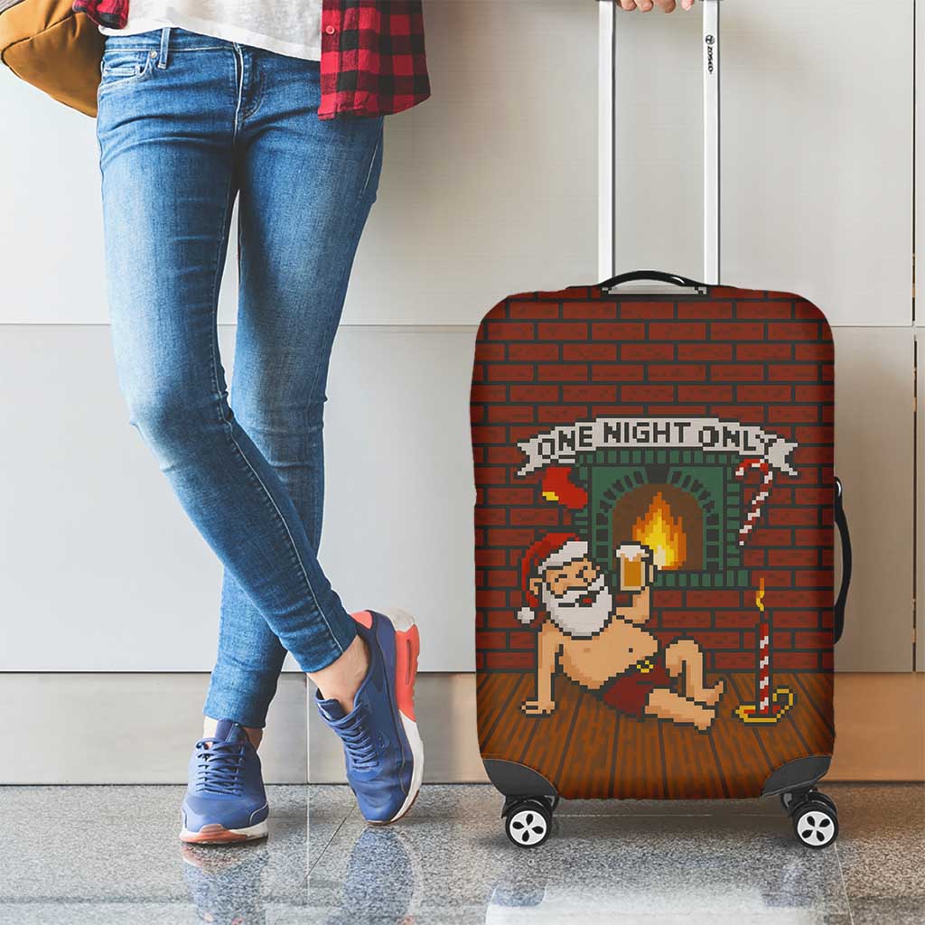 One Night Only Christmas Luggage Cover Xmas Holiday Patterns - Wonder Print Shop