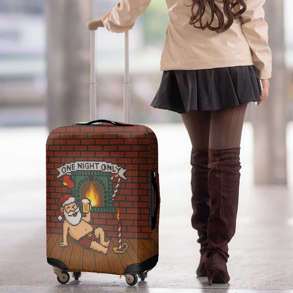 One Night Only Christmas Luggage Cover Xmas Holiday Patterns - Wonder Print Shop