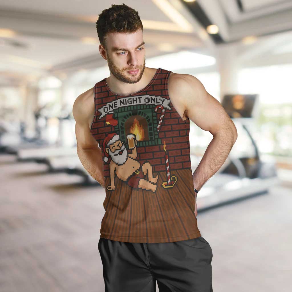 One Night Only Christmas Men Tank Top Xmas Holiday Patterns - Wonder Print Shop
