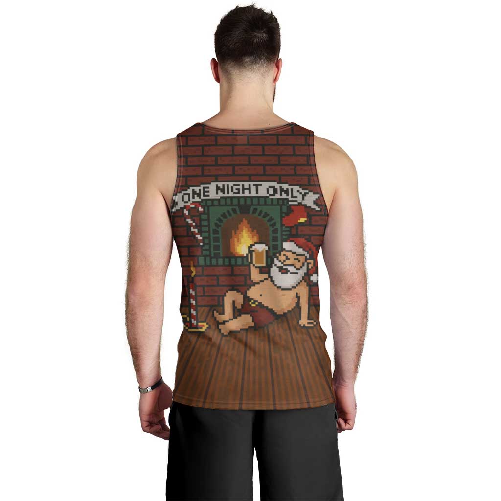 One Night Only Christmas Men Tank Top Xmas Holiday Patterns - Wonder Print Shop