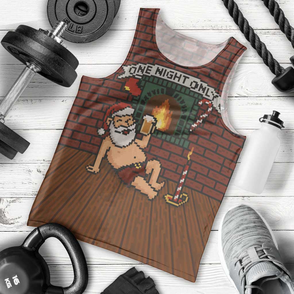 One Night Only Christmas Men Tank Top Xmas Holiday Patterns - Wonder Print Shop