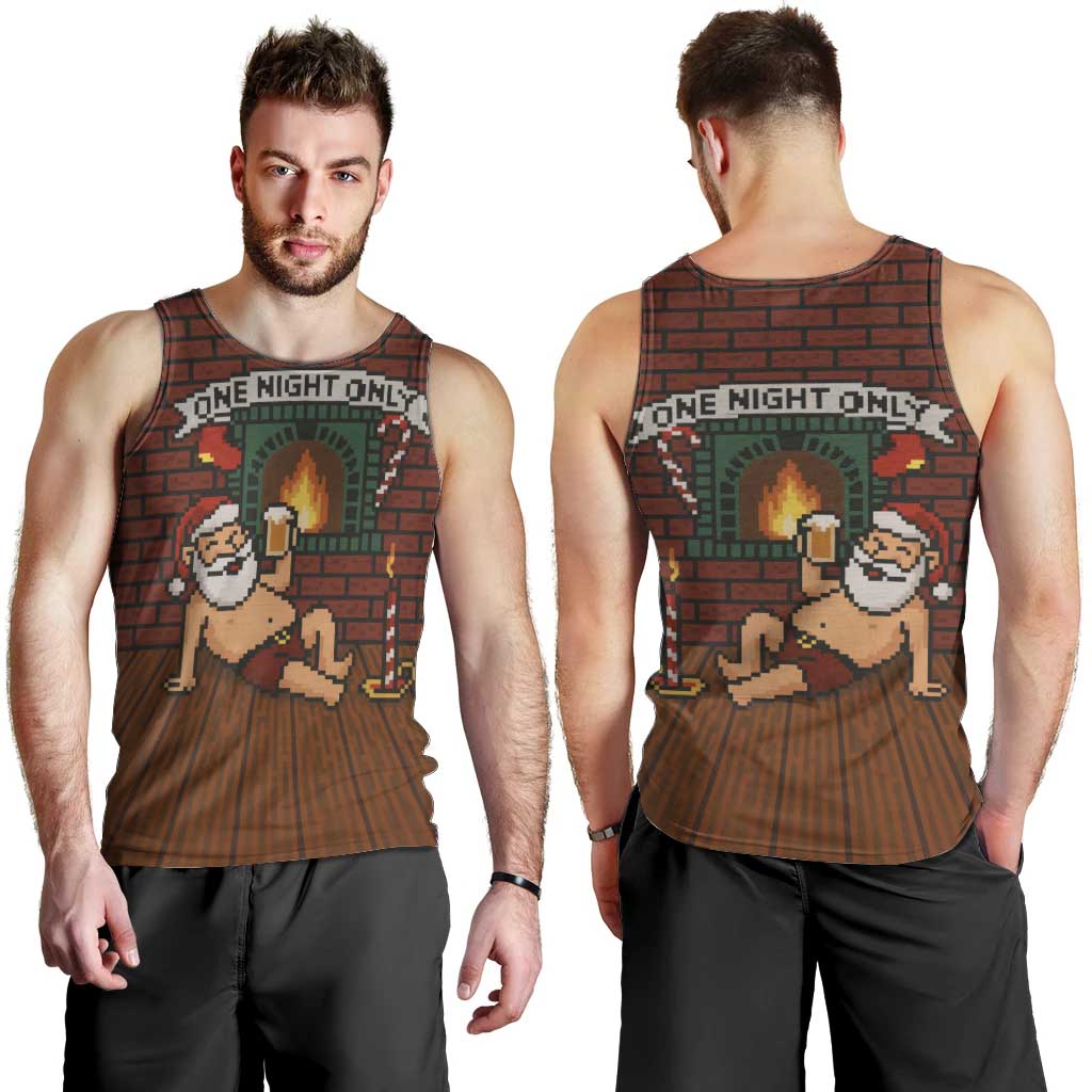 One Night Only Christmas Men Tank Top Xmas Holiday Patterns - Wonder Print Shop
