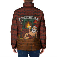 One Night Only Christmas Padded Jacket Xmas Holiday Patterns - Wonder Print Shop