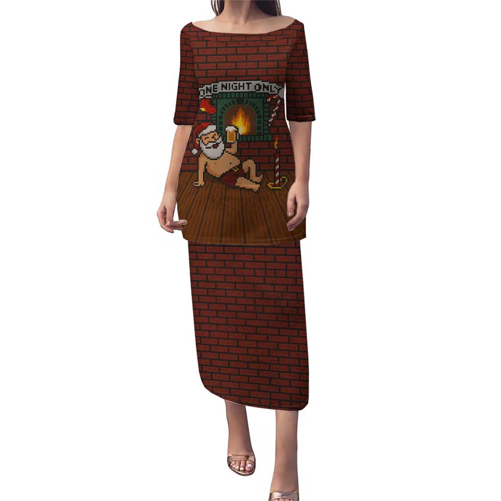 One Night Only Christmas Puletasi Xmas Holiday Patterns - Wonder Print Shop