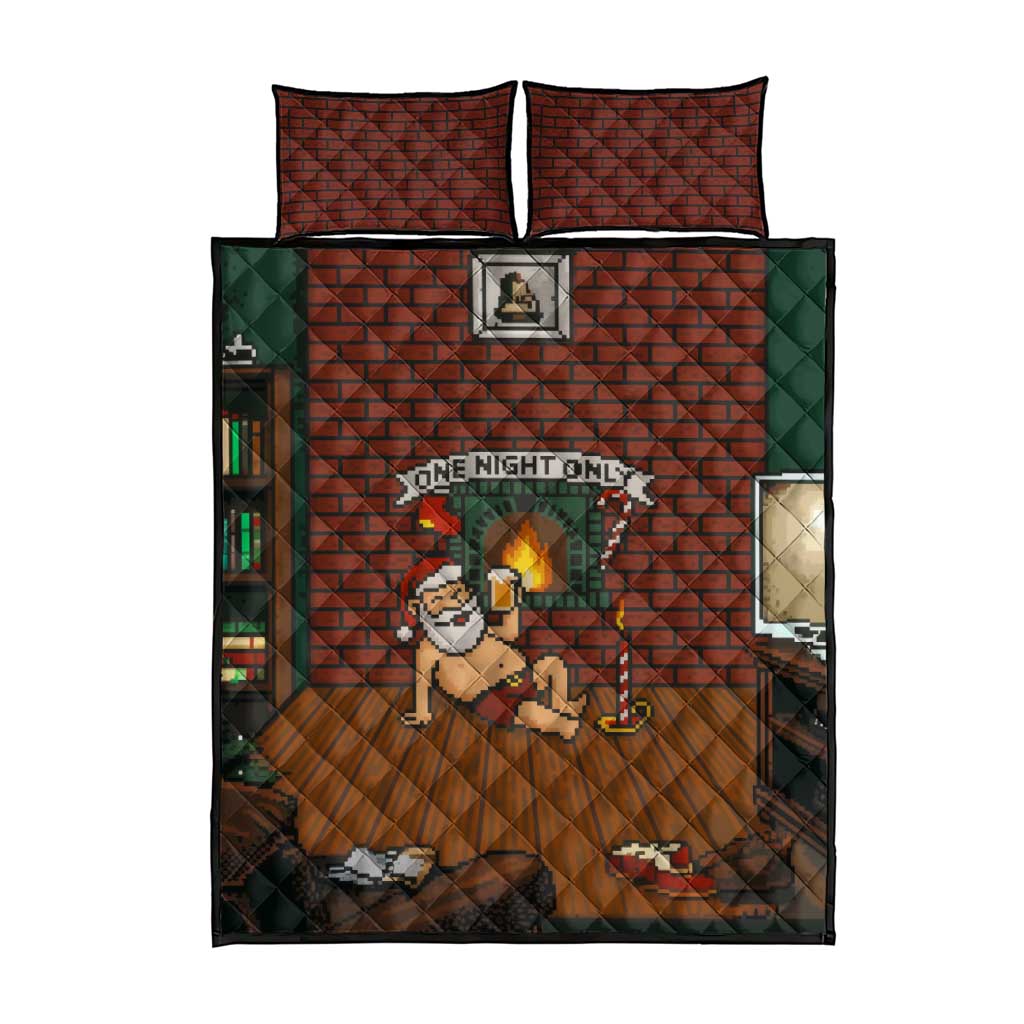 One Night Only Christmas Quilt Bed Set Xmas Holiday Patterns - Wonder Print Shop