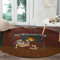 One Night Only Christmas Round Carpet Xmas Holiday Patterns - Wonder Print Shop