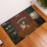 One Night Only Christmas Rubber Doormat Xmas Holiday Patterns - Wonder Print Shop