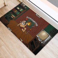 One Night Only Christmas Rubber Doormat Xmas Holiday Patterns - Wonder Print Shop