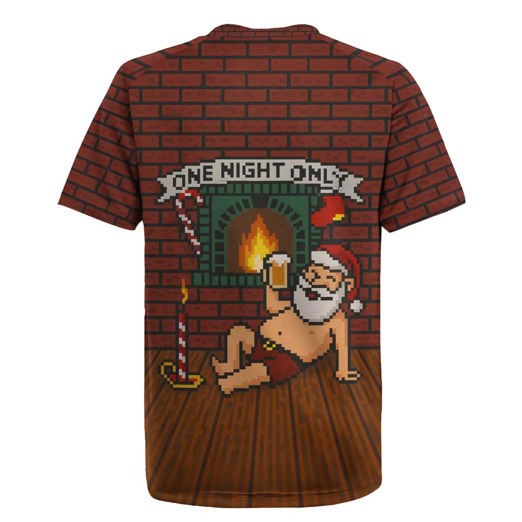 One Night Only Christmas Rugby Jersey Xmas Holiday Patterns - Wonder Print Shop