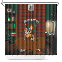 One Night Only Christmas Shower Curtain Xmas Holiday Patterns - Wonder Print Shop