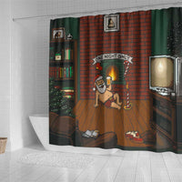 One Night Only Christmas Shower Curtain Xmas Holiday Patterns - Wonder Print Shop