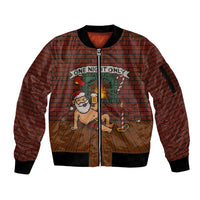 One Night Only Christmas Sleeve Zip Bomber Jacket Xmas Holiday Patterns - Wonder Print Shop