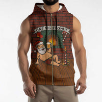 One Night Only Christmas Sleeveless Zip Hoodie Xmas Holiday Patterns - Wonder Print Shop