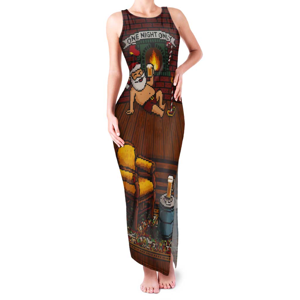 One Night Only Christmas Tank Maxi Dress Xmas Holiday Patterns - Wonder Print Shop