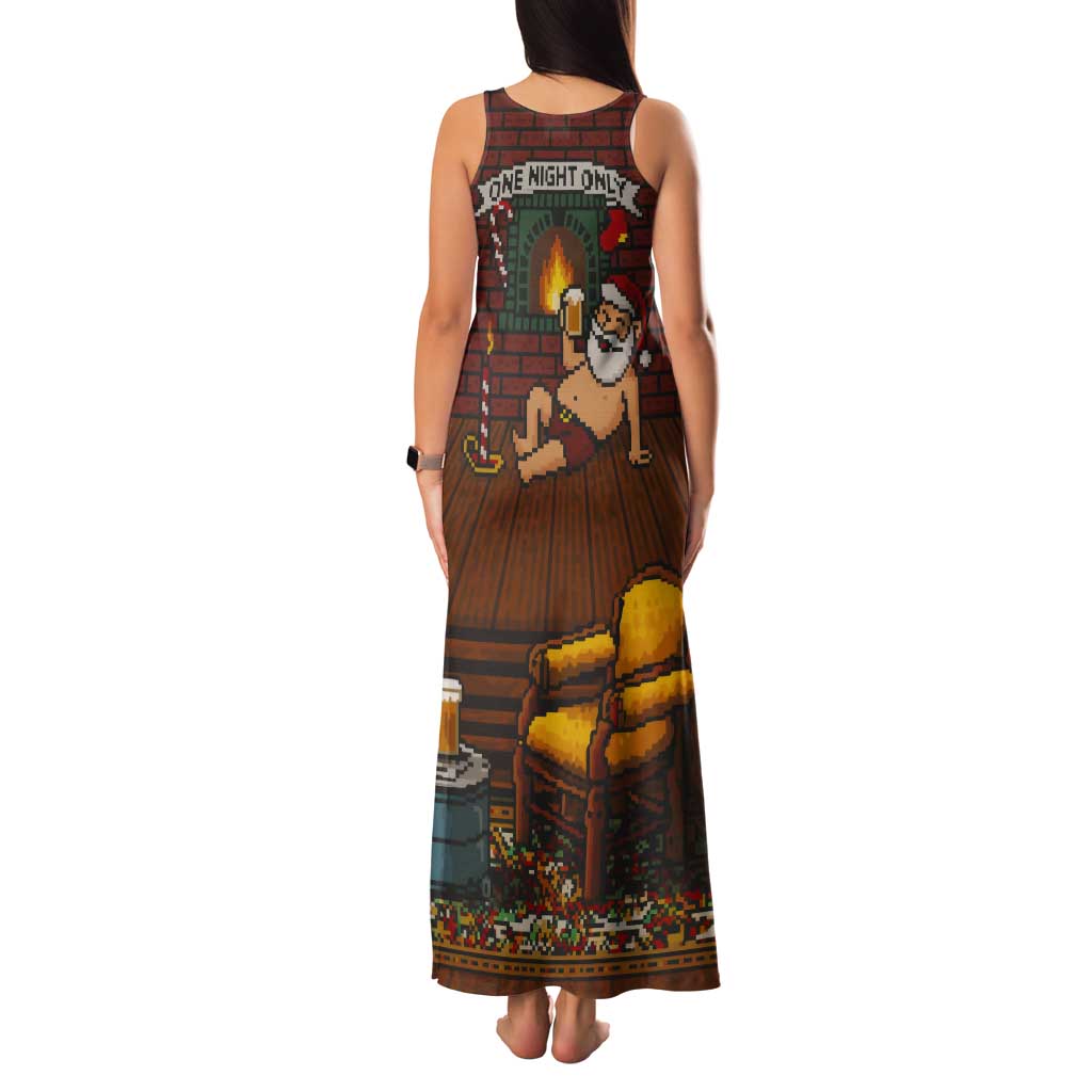 One Night Only Christmas Tank Maxi Dress Xmas Holiday Patterns - Wonder Print Shop