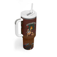 One Night Only Christmas Tumbler With Handle Xmas Holiday Patterns - Wonder Print Shop