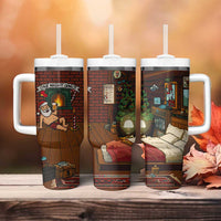 One Night Only Christmas Tumbler With Handle Xmas Holiday Patterns - Wonder Print Shop