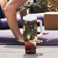 One Night Only Christmas Tumbler With Handle Xmas Holiday Patterns - Wonder Print Shop