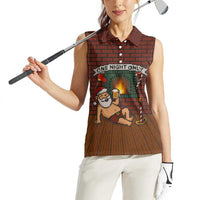One Night Only Christmas Women Sleeveless Polo Shirt Xmas Holiday Patterns - Wonder Print Shop