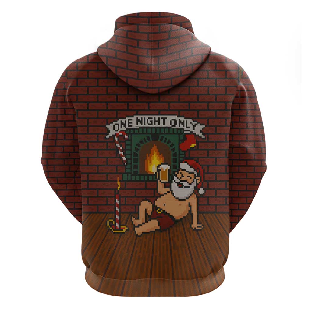 One Night Only Christmas Zip Hoodie Xmas Holiday Patterns - Wonder Print Shop