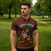 One Night Only Christmas Zipper Polo Shirt Xmas Holiday Patterns - Wonder Print Shop