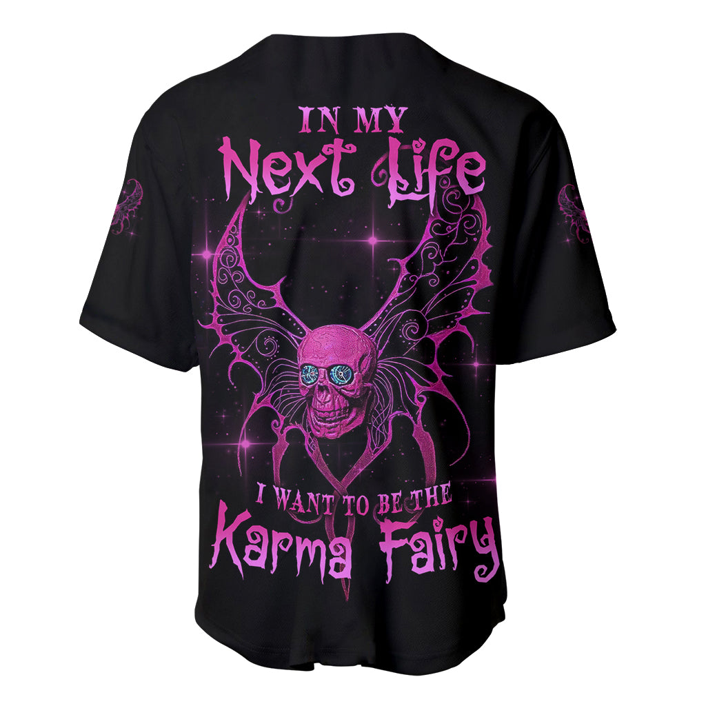Karma Fairy Skul Baseball Jersey - Wonder Print Shop
