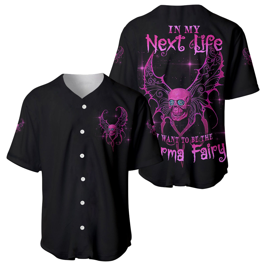 Karma Fairy Skul Baseball Jersey - Wonder Print Shop