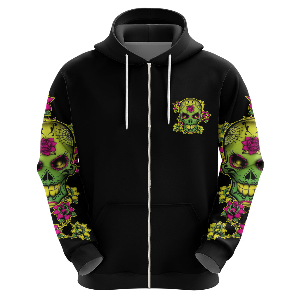 I Am A Sweet Girl But If You P Me O Sugar Skull Hoodie - Wonder Print Shop