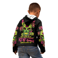 I Am A Sweet Girl But If You P Me O Sugar Skull Kid Hoodie - Wonder Print Shop