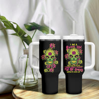 I Am A Sweet Girl But If You P Me O Sugar Skull Tumbler With Handle - Wonder Print Shop