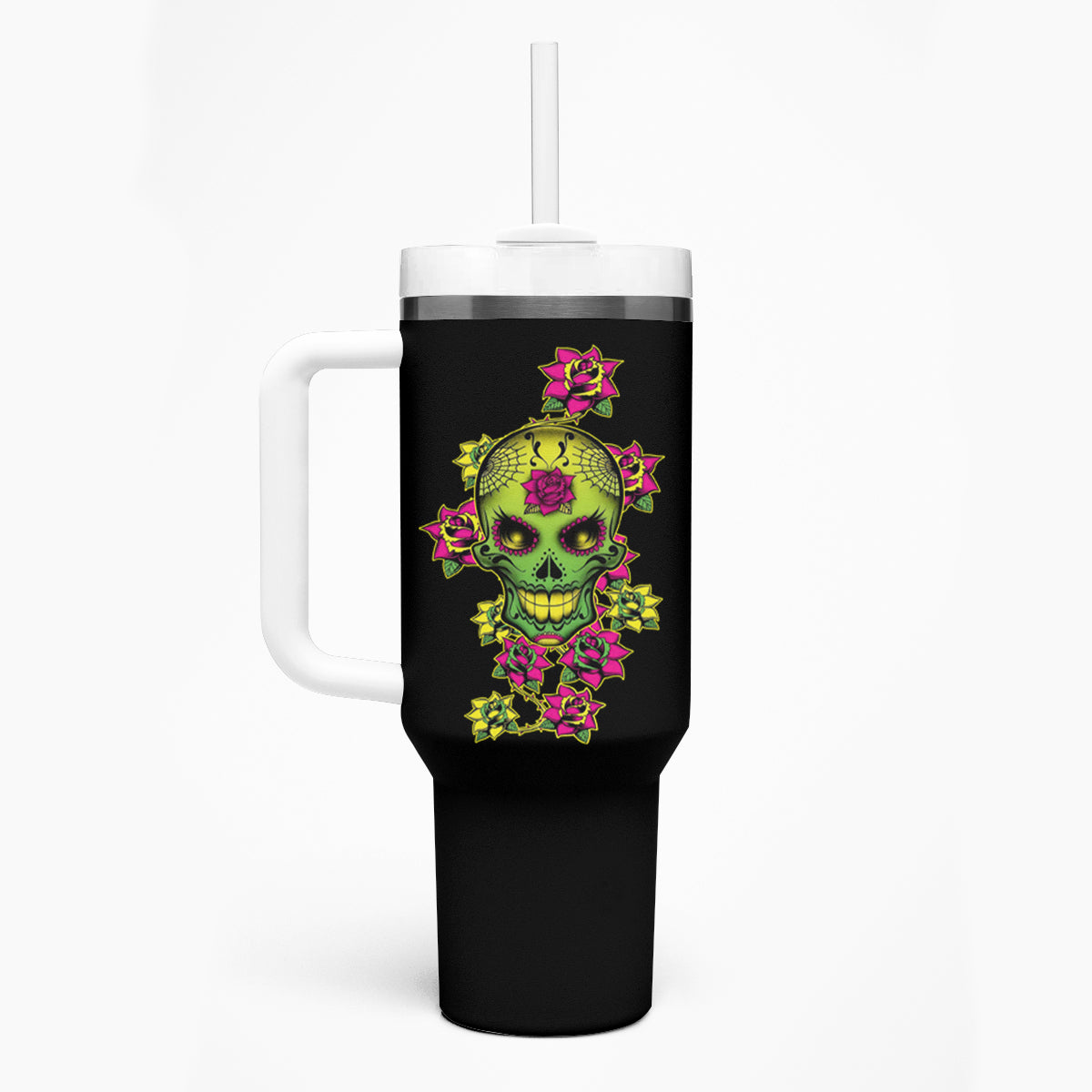 I Am A Sweet Girl But If You P Me O Sugar Skull Tumbler With Handle - Wonder Print Shop