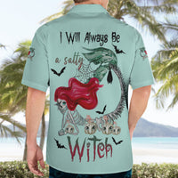 Salty Witch Mermaid Halloween Hawaiian Shirt - Wonder Print Shop