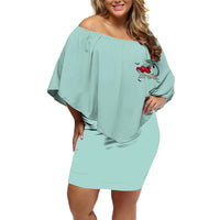 Salty Witch Mermaid Halloween Off Shoulder Short Dress - Wonder Print Shop