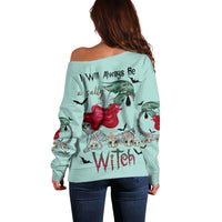 Salty Witch Mermaid Halloween Off Shoulder Sweater - Wonder Print Shop