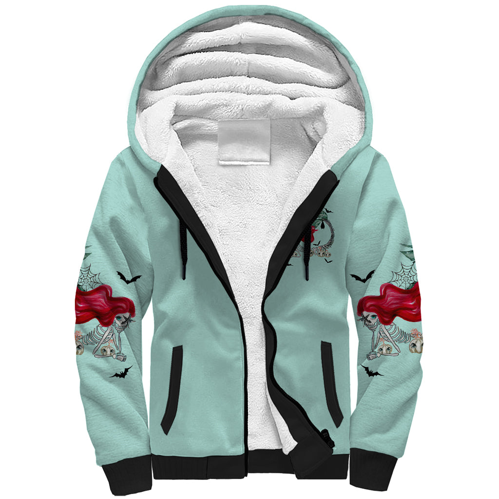 Salty Witch Mermaid Halloween Sherpa Hoodie - Wonder Print Shop