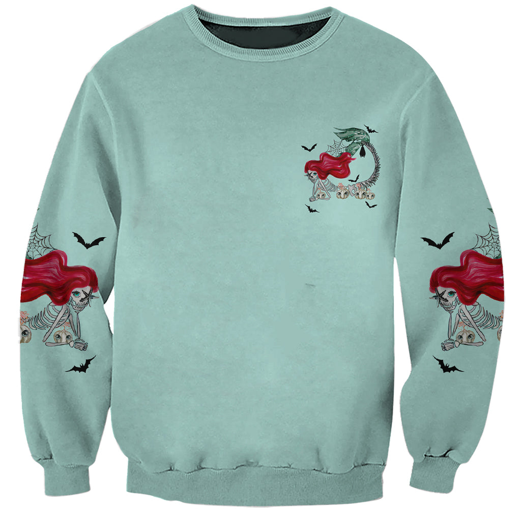 Salty Witch Mermaid Halloween Sweatshirt - Wonder Print Shop
