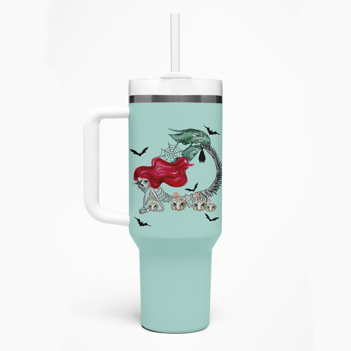 Salty Witch Mermaid Halloween Tumbler With Handle - Wonder Print Shop